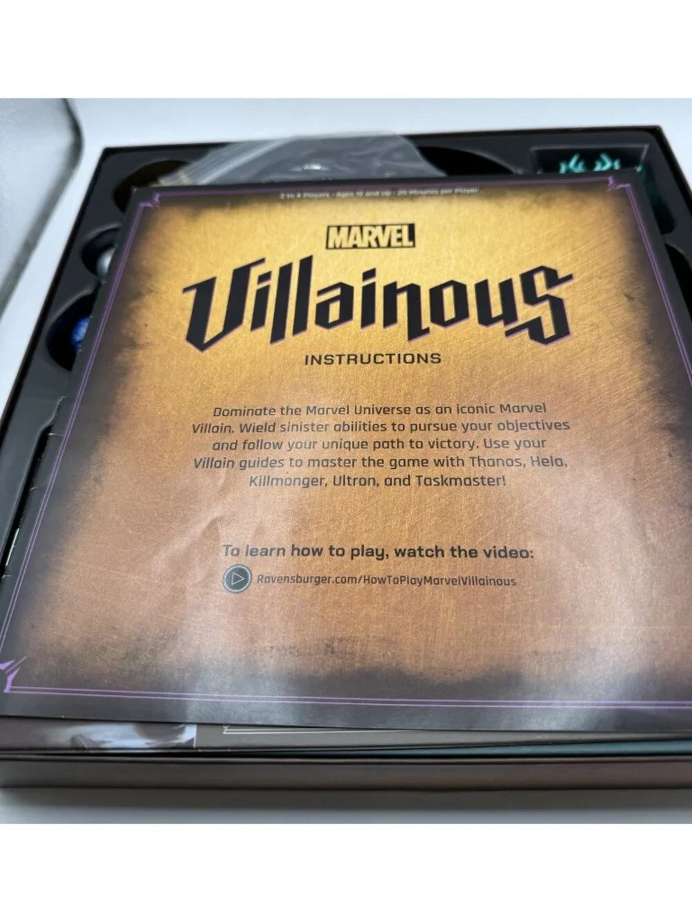 Disney Marvel Villainous Infinite Power Board Game READ!